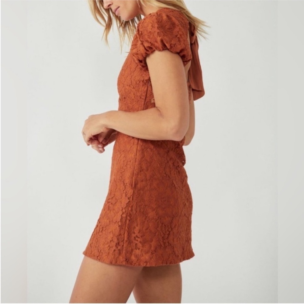 FREE PEOPLE Hailee Lace Mini Dress / Pretty Penny size small NWT - Picture 3 of 10